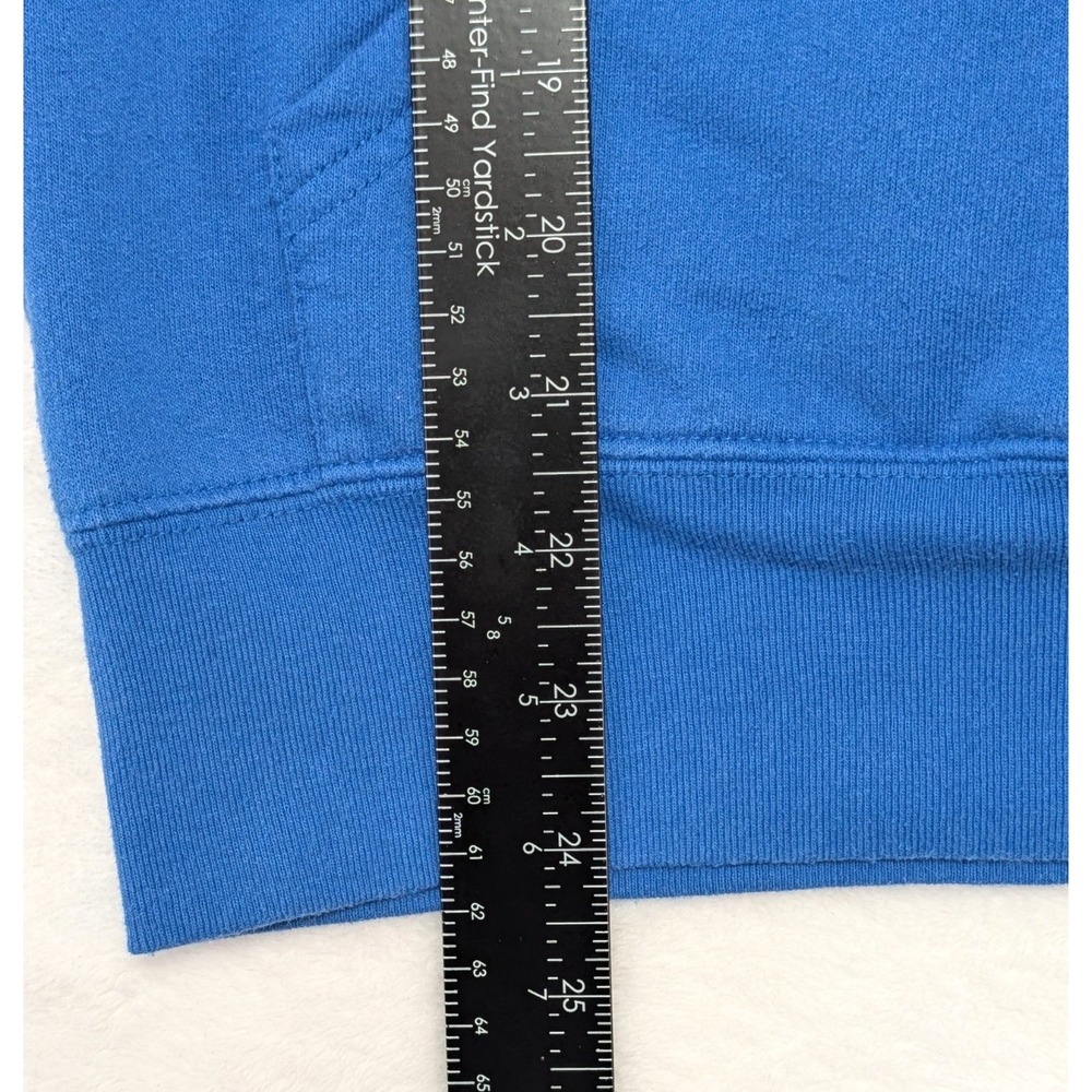 Official Nintendo Super Mario Blue Graphic Hoodie Mens Small Wario Luigi Sleeve - Picture 7 of 11